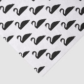 Black Swan-Silhouette | Seidenpapier (Ausschnitt)