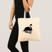 Black Swan Silhouette Tragetasche (Vorderseite (Produkt))