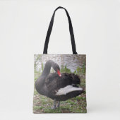 Black Swan Tote Bag Tasche (Vorderseite)