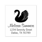 Black Swan Wings up Address Permastempel (Design)