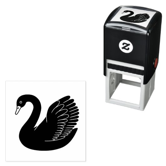 Black Swan Wings up Permastempel (Beispiel)
