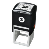 Black Swan Wings up Round Address Permastempel (Produkt)