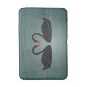 Black Swans Bath Mat Badematte (Vorderseite Vertikal)