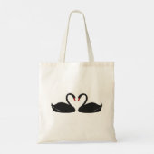 Black Swans Tote Bag Tragetasche (Rückseite)