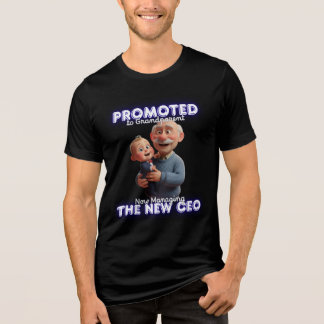 Black Sweatshirt | Promoted to Grandpa | Hilarious Tri-Blend Shirt