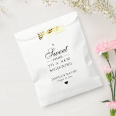 Black Sweet Ending New Beginning Favor Bag Geschenktütchen (Versiegelt)