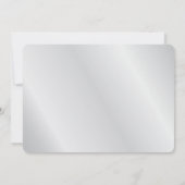 Black Swirl & Silver 25. Hochzeitstag Einladung (Rückseite)