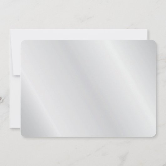 Black Swirl & Silver 25. Hochzeitstag Einladung (Rückseite)