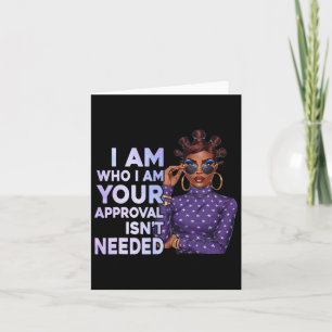 Black Sy Queen African American History Afro Ladie Karte