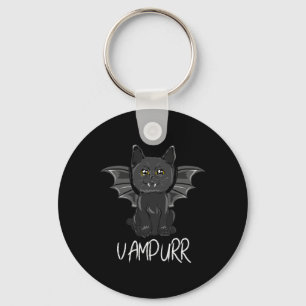 Black T Cat Halloween Vampire Vampurkostüm Schlüsselanhänger