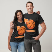 Black T - Shirt Big Basketball (Unisex)