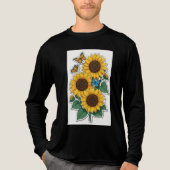 Black T shirt with yellow followers (Vorderseite)