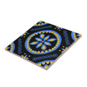 Black Talavera Tile Fliese (Seite)