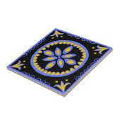 Black Talavera Tile Fliese (Seite)