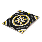 Black Talavera Tile Fliese (Seite)