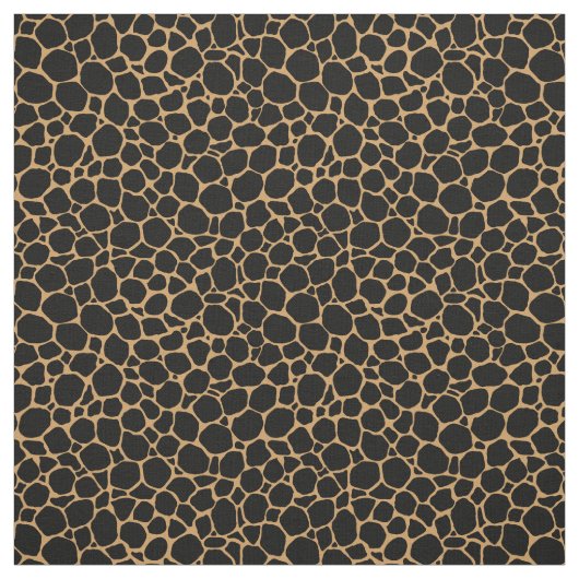 Black Tan Animal Print Stoff (Muster)