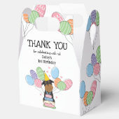 Black Tan Brussels Griffon Dog Birthday Party Geschenkschachtel (Geöffnet)