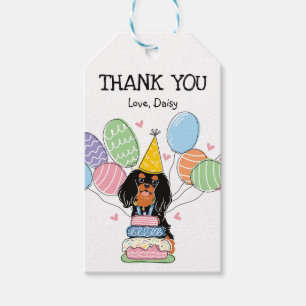Black Tan Cavalier King Charles Spaniel Birthday Geschenkanhänger