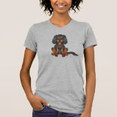 Black & Tan Cavalier King Charles Spaniel Dog T-Shirt (Vorderseite)