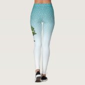 Black Tan Cavalier King Charles Spaniel im Winter Leggings (Rückseite)