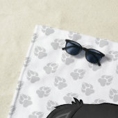 Black & Tan Cavalier King Charles Spaniel & Name Strandtuch (Beispiel)