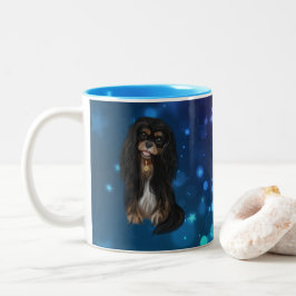 Black & Tan Cavalier King Charles Spaniel Zweifarbige Tasse