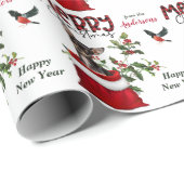 Black Tan Chihuahua Dog Weihnachtsgeschenk Tasche Geschenkpapier (Rolleneckpunkt)