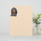 Black & Tan Coonhound Malerei - Original Hunde Kun (Stehend Vorderseite)