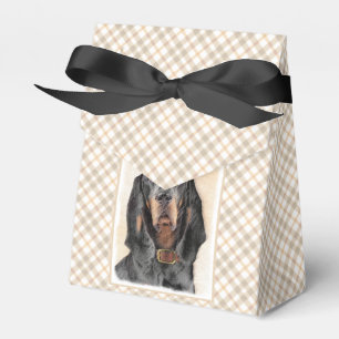 Black & Tan Coonhound Malerei - Original Hunde Kun Geschenkschachtel