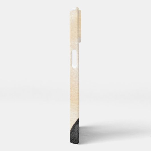 Black & Tan Coonhound Malerei - Original Hunde Kun iPhone Hülle (Rechte Seite)