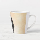 Black & Tan Coonhound Malerei - Original Hunde Kun Milchtasse (Rechts)