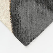 Black & Tan Coonhound Painting - Original Hund Kun Fleecedecke (Ecke)