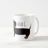 Black & Tan Dackel Hund Lover Tasse (VorderseiteRechts)