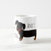 Black & Tan Dackel Hund Lover Tasse (Mittel)