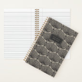Black & Tan | Deco Fans Personalized Notebook Notizblock (Innen)
