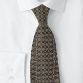 Black Tan Grid Renaissance Krawatte