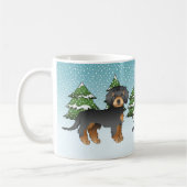 Black & Tan Mini Goldendoodle Dog - Winterwald Kaffeetasse (Links)