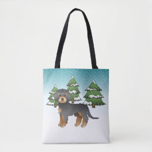 Black & Tan Mini Goldendoodle Dog - Winterwald Tasche