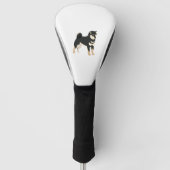Black & Tan Shiba Inu Hundebesitzer Lover Geschenk Golf Headcover (Vorderseite)