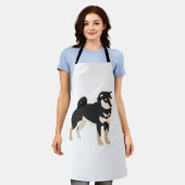 Black & Tan Shiba Inu Hundebesitzer Lover Geschenk Schürze (Getragen)