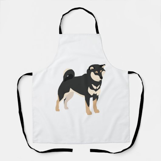 Black & Tan Shiba Inu Hundebesitzer Lover Geschenk Schürze (Vorderseite)
