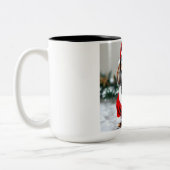 Black Tandan Modachshund Hund Gesicht Santa Dackel Zweifarbige Tasse (Links)