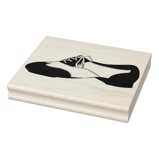 Black Tapdance Oxford Stach Tance Shoe Teacher Gummistempel (Stempel)