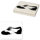 Black Tapdance Oxford Stach Tance Shoe Teacher Gummistempel (Stempel)