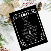 black tarot Goth save the date wedding Invitation Einladung