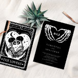 Black Tarot Goth Wedding Einladung<br><div class="desc">Black Tarot Goth Wedding Einladung</div>