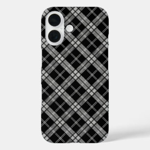 Black Tartan iPhone 16 Hülle