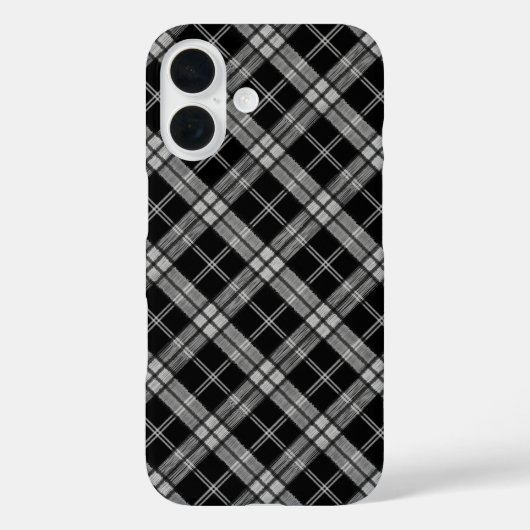 Black Tartan Case-Mate iPhone Hülle (Rückseite)