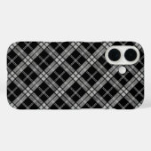 Black Tartan Case-Mate iPhone Hülle (Rückseite (Horizontal))