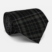 Black Tartan Krawatte (Gerollt)